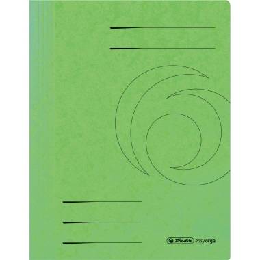 Herlitz Schnellhefter 11199411 DIN A4 Colorspankarton hellgrün-0