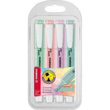 STABILO® Textmarker swing cool 275/4-08 4 St./Pack.-0