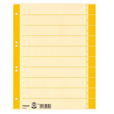 Esselte Trennblatt 621018 DIN A4 24x30cm 10/20Taben Karton ch/ge-0