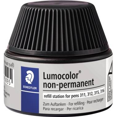 STAEDTLER Nachfülltinte Lumocolor 487 15-9 non-permanent schwarz-2