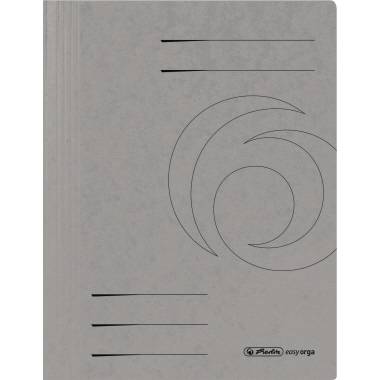 Herlitz Schnellhefter 11159704 DIN A4 Colorspankarton grau-0
