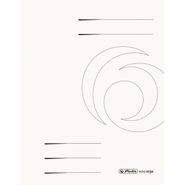 Herlitz Schnellhefter 11159696 DIN A4 Colorspankarton weiß