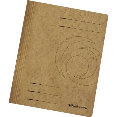 Herlitz Schnellhefter 10902955 DIN A4 Colorspankarton braun-0