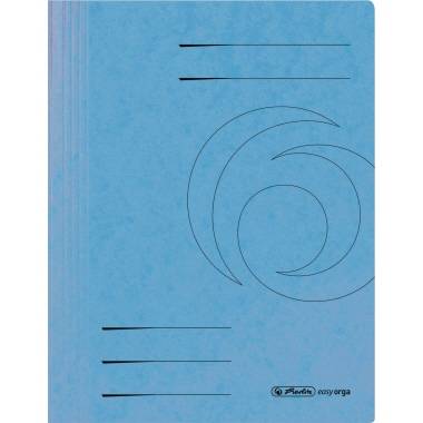 Herlitz Schnellhefter 11199106 DIN A4 Colorspankarton hellblau-0