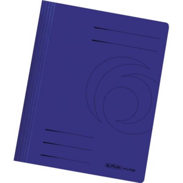 Herlitz Schnellhefter 10902500 DIN A4 Karton intensiv dunkelblau