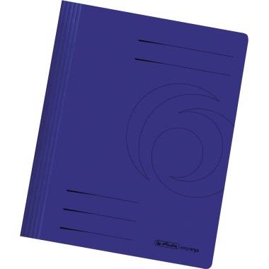 Herlitz Schnellhefter 10902500 DIN A4 Karton intensiv dunkelblau-0