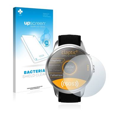 upscreen Bacteria Shield Clear Premium Antibakterielle Displayschutzfolie für Claptic
