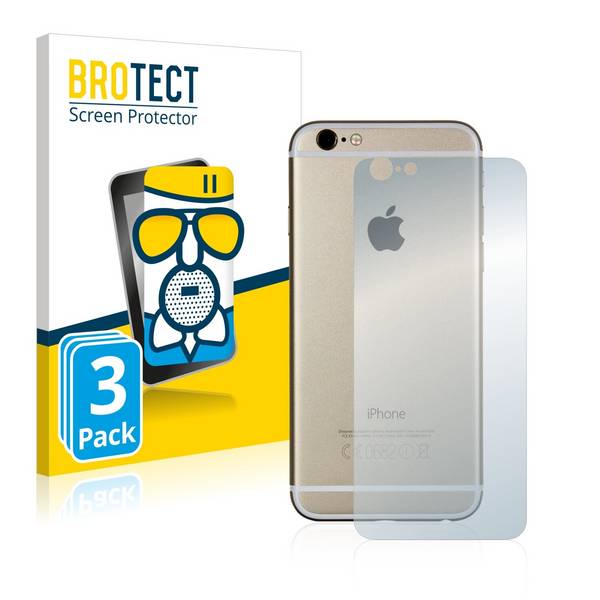 3x BROTECT AirGlass Matte Schutzglas Folie für Apple iPhone 6S Rückseite (gesamte