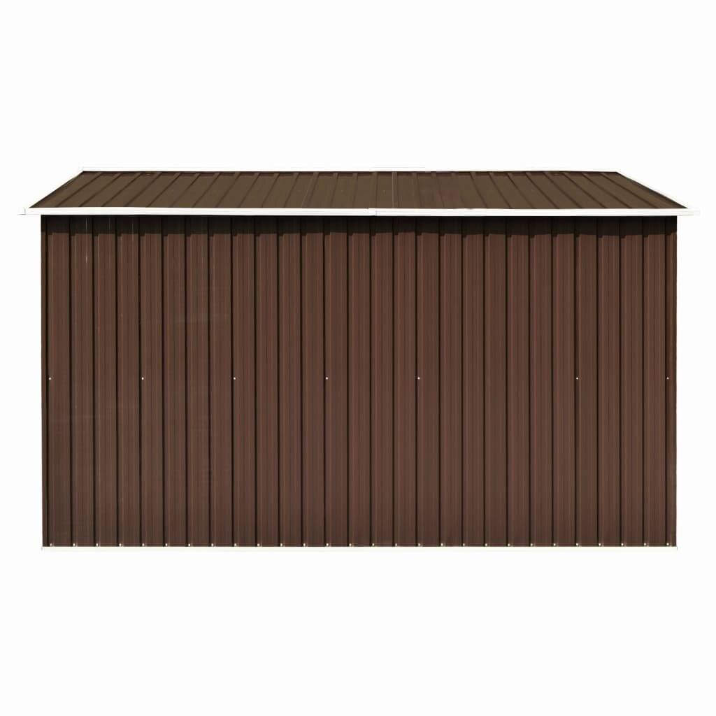 vidaXL Gerätehaus 257x298x178 cm Metall Braun-6