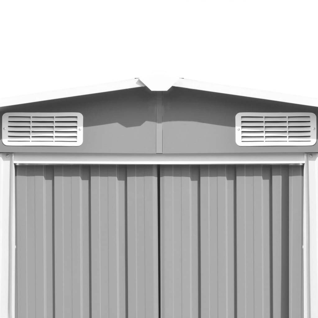 Symbolbild für vidaXL Gerätehaus 257x392x181 cm Metall Grau