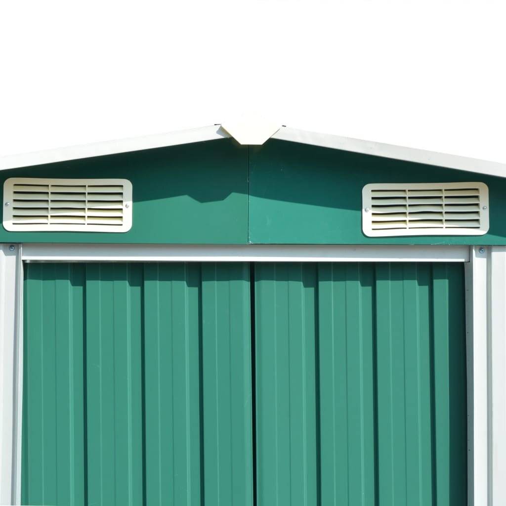 Symbolbild für vidaXL Gerätehaus 257x392x181 cm Metall Grün