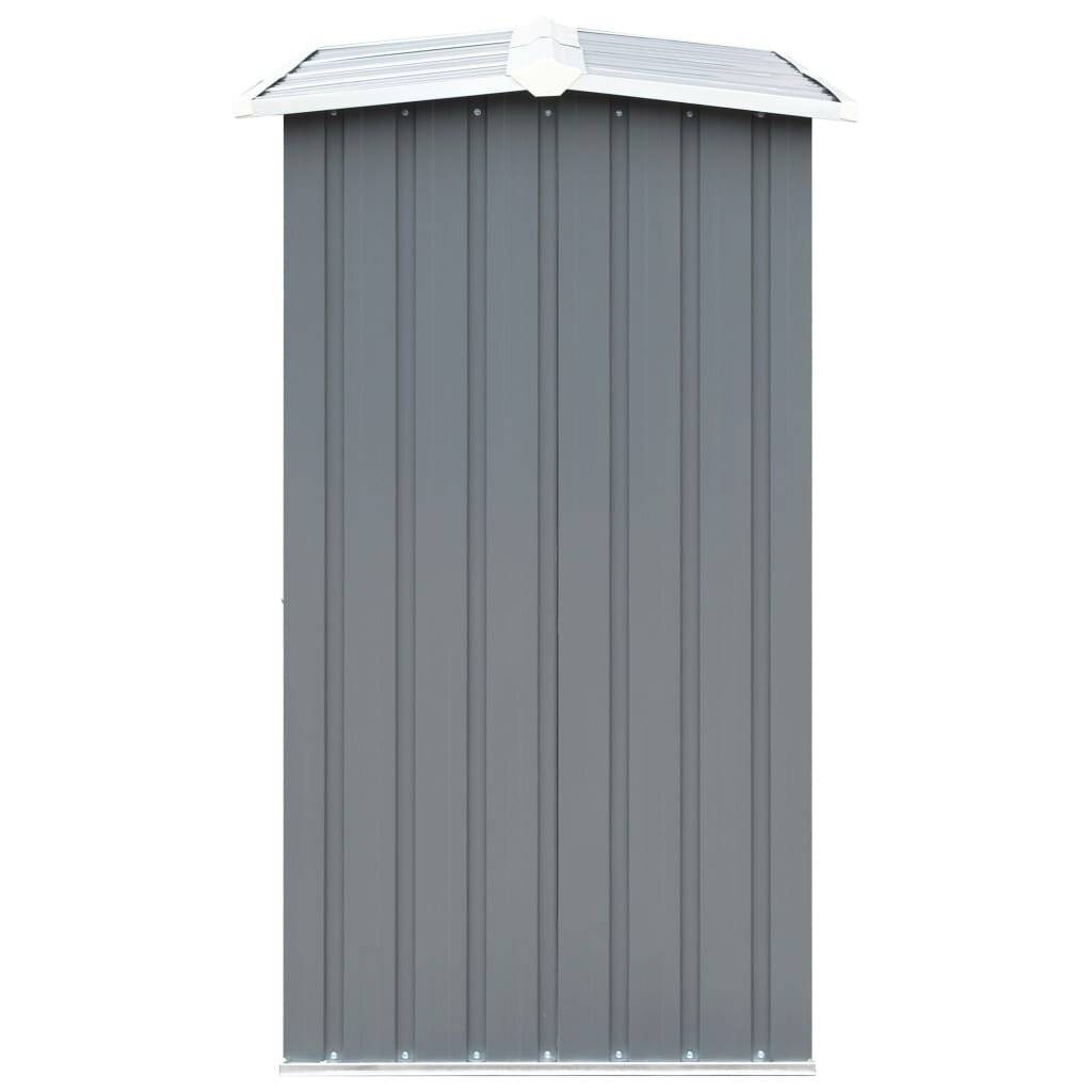vidaXL Brennholzlager aus verzinktem Stahl 330 x 92 x 153 cm Grau-3