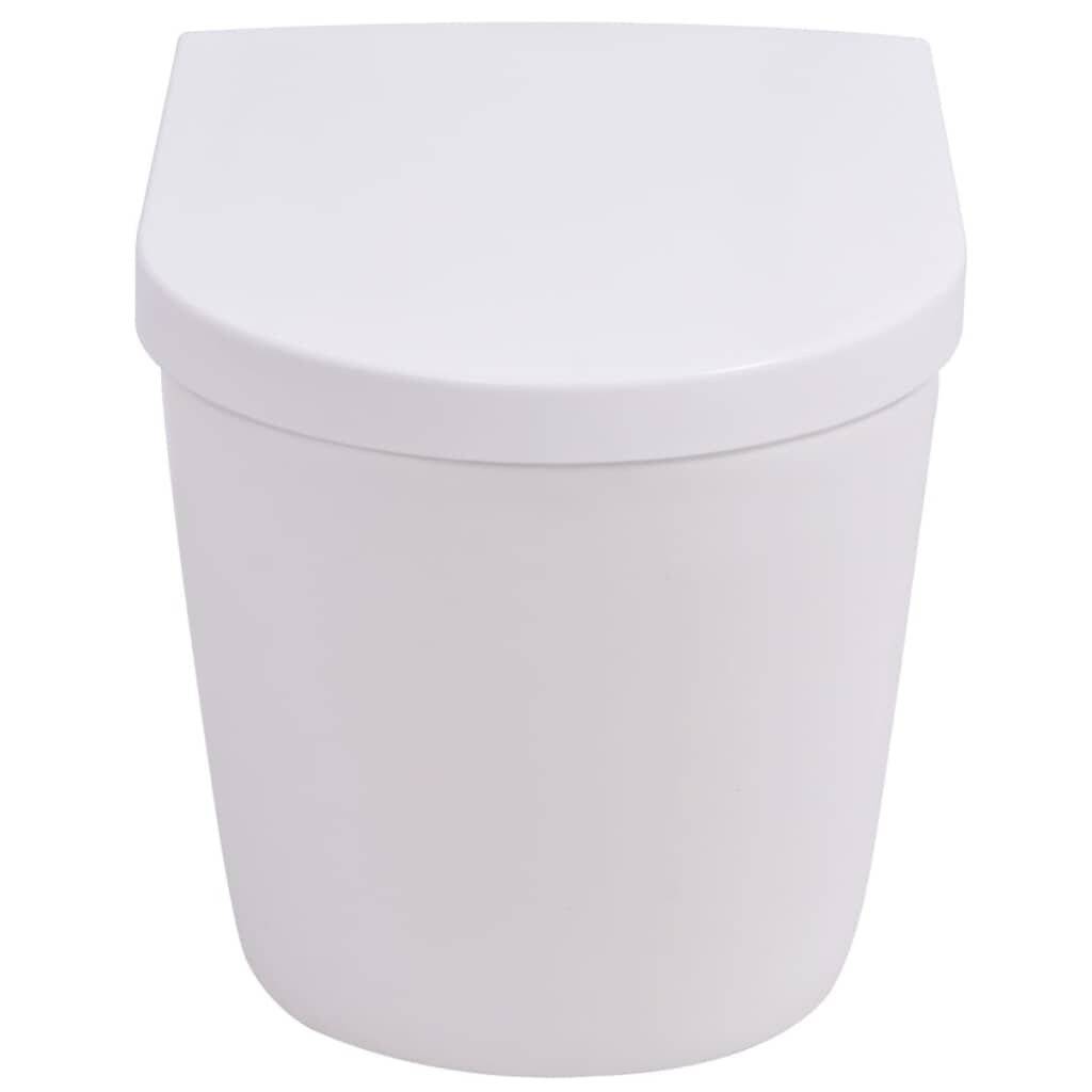 Symbolbild für vidaXL Hänge-Toilette mit Einbau-Spülkasten Keramik Weiß