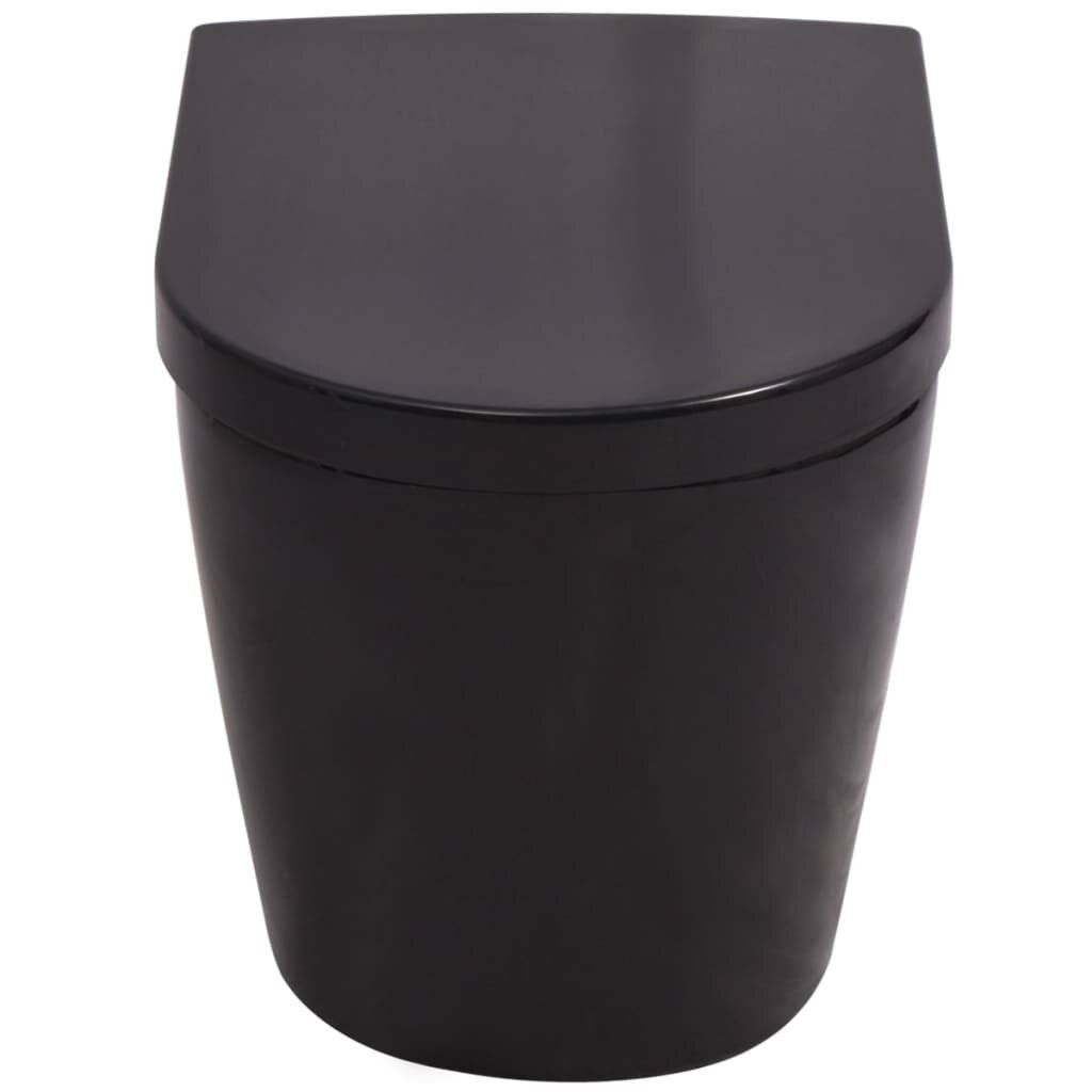 Symbolbild für vidaXL Hänge-Toilette mit Einbau-Spülkasten Keramik Schwarz