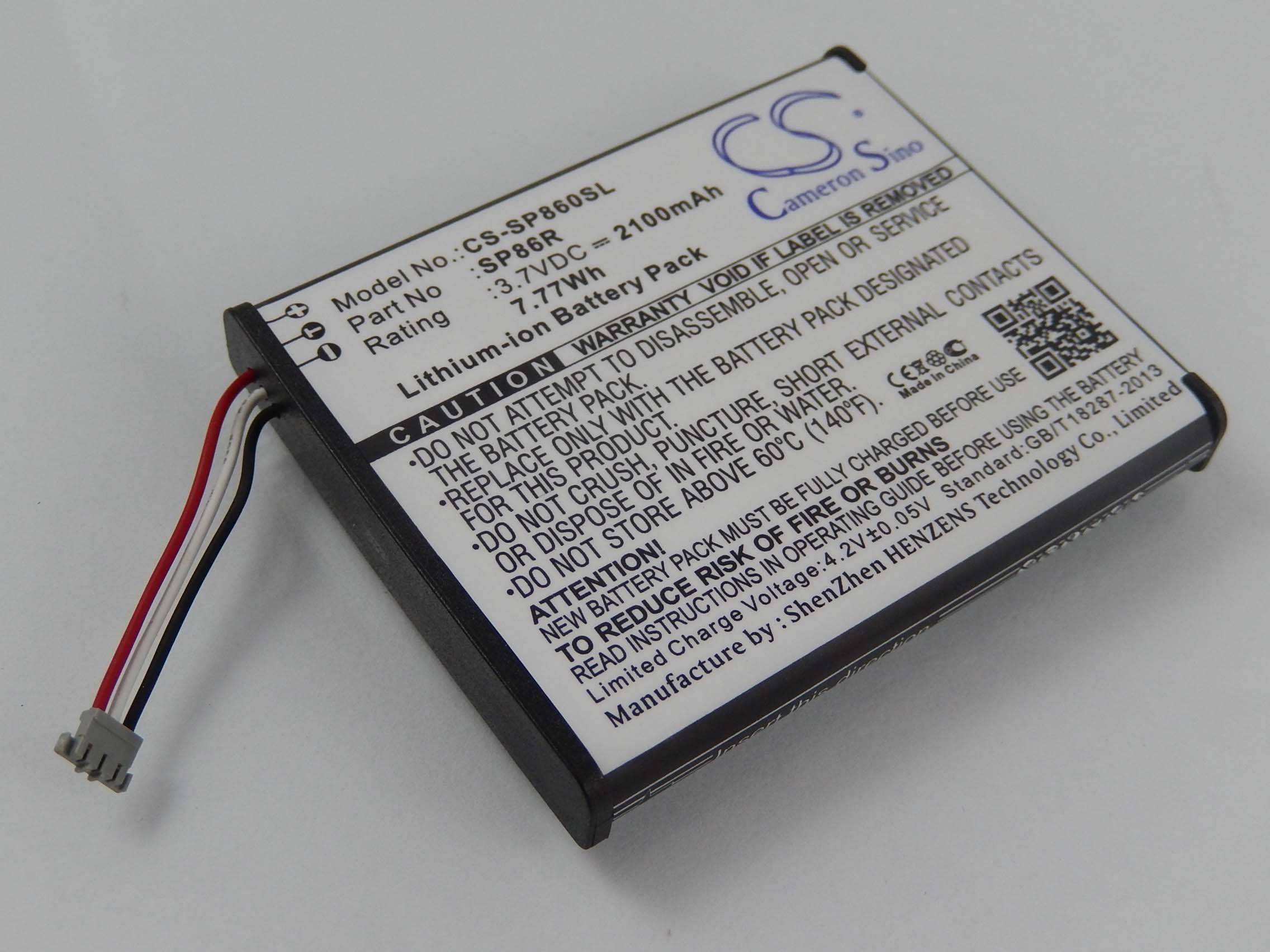 vhbw Akku kompatibel mit Sony PS Vita 2007 | PSV2000C6742, PCH-2007, PSV2000 Spielekonsole (2100 mAh, 3,7 V, Li-Ion) --1