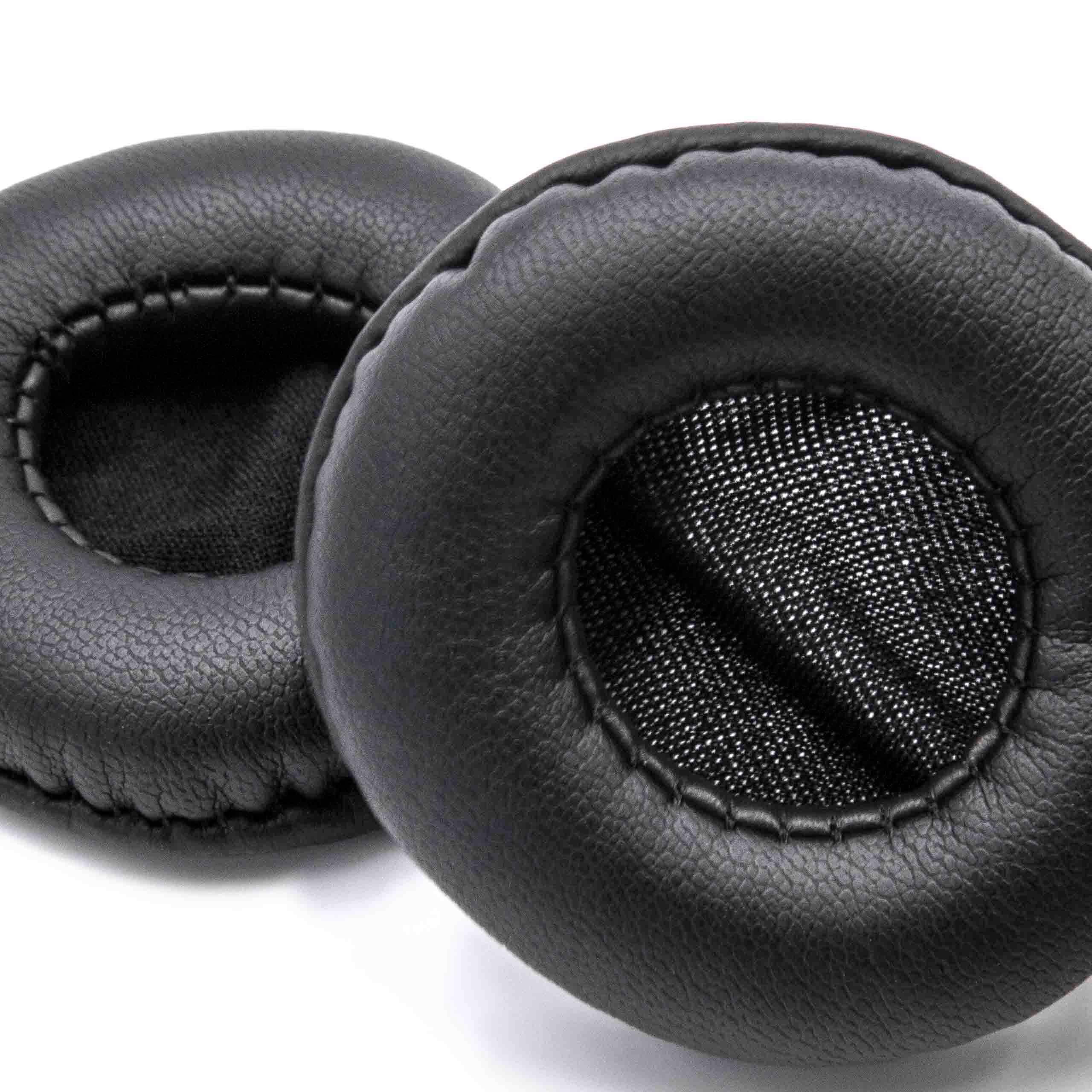vhbw 2x Ohrpolster kompatibel mit Mercedes-Benz headphones | Kopfhörer Headset, Polyurethan Schwarz-2