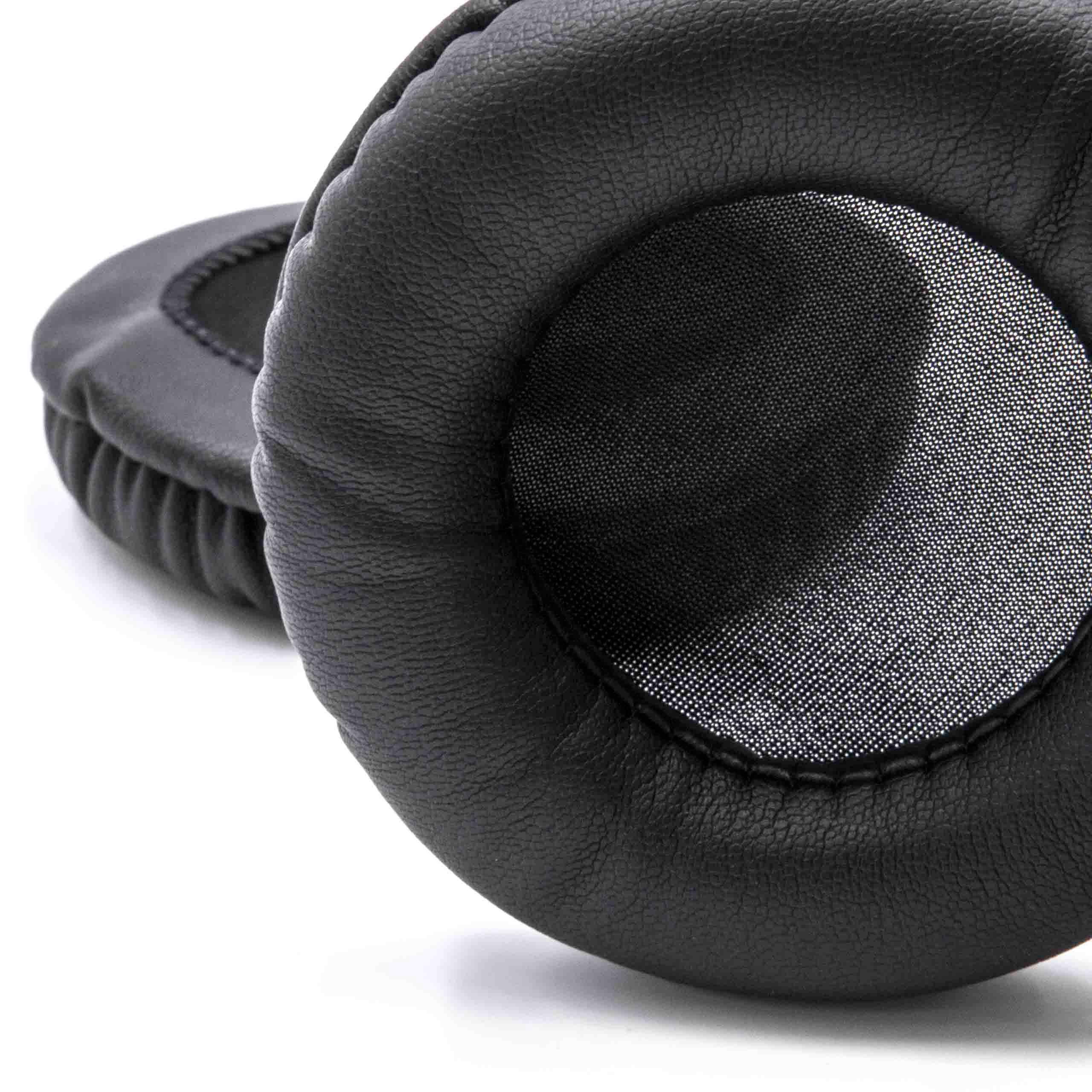 vhbw 2x Ohrpolster kompatibel mit Sony MDR-XB500 Kopfhörer Headset | Polyurethan Schwarz-2
