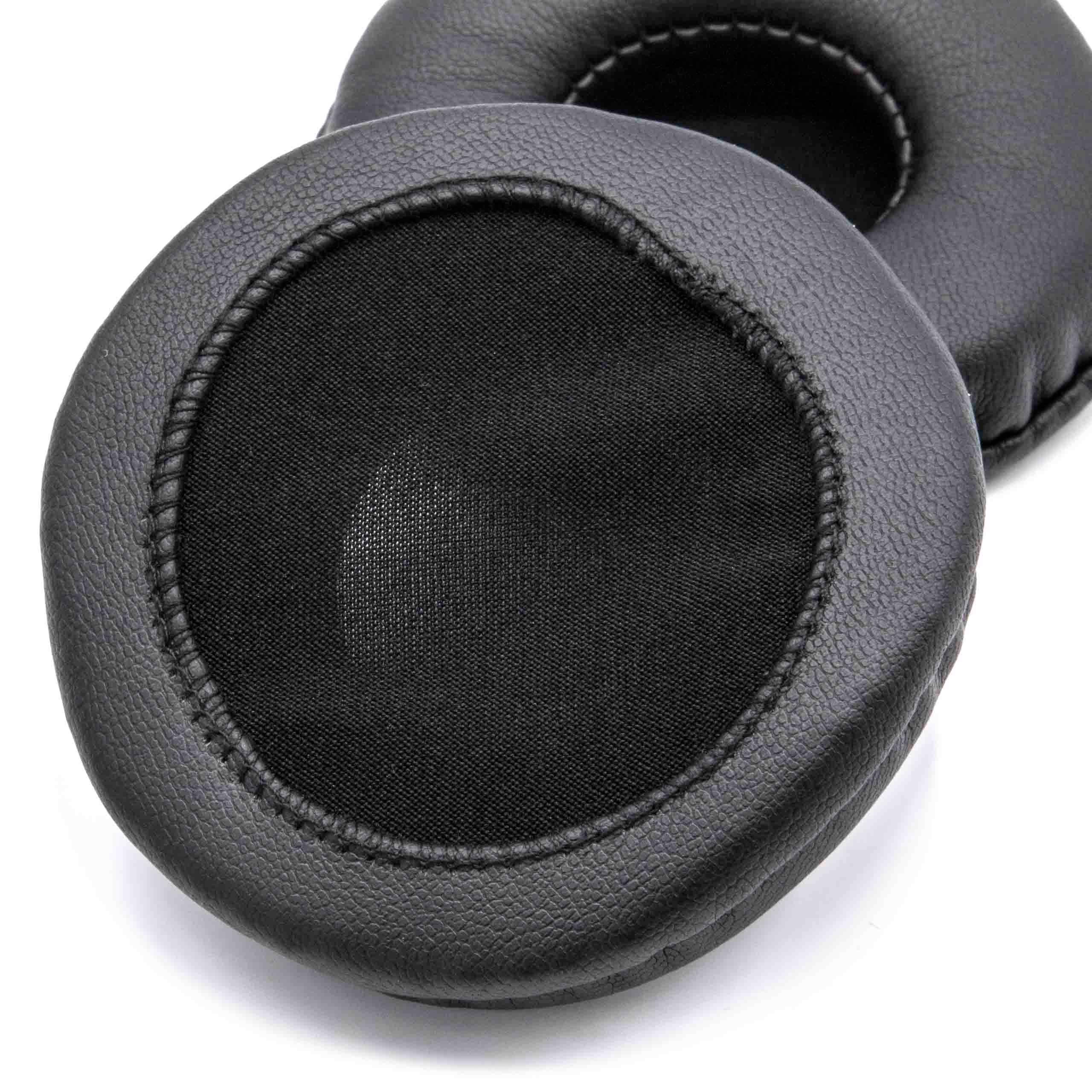 vhbw 2x Ohrpolster kompatibel mit Kopfhörer | die 70 mm Ohrpolster benötigen Kopfhörer Headset, Polyurethan Schwarz-1