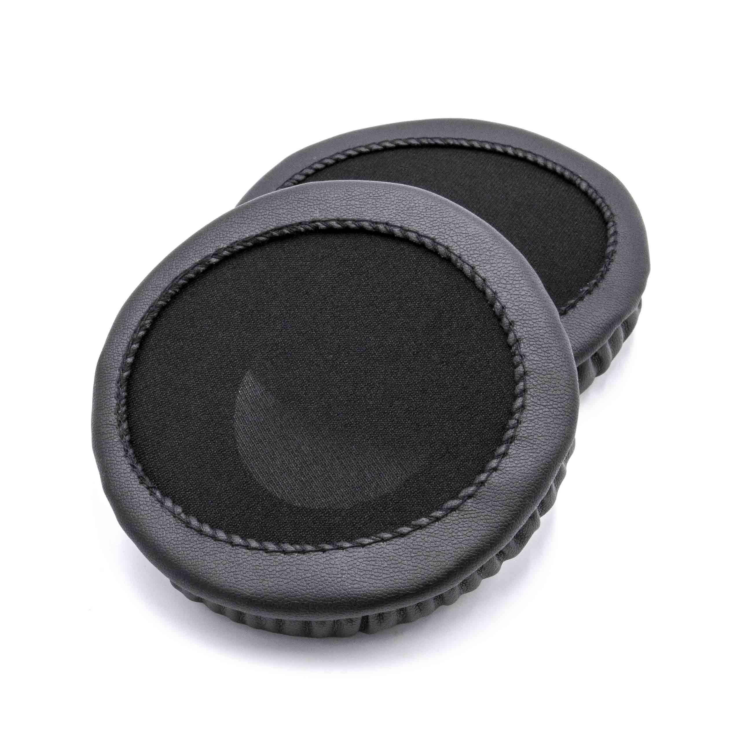 vhbw 2x Ohrpolster kompatibel mit Sony MDR-F1 | MDR-CD470, MDR-RF 865R, MDR-CD450 Kopfhörer Headset, Polyurethan Schwarz-1