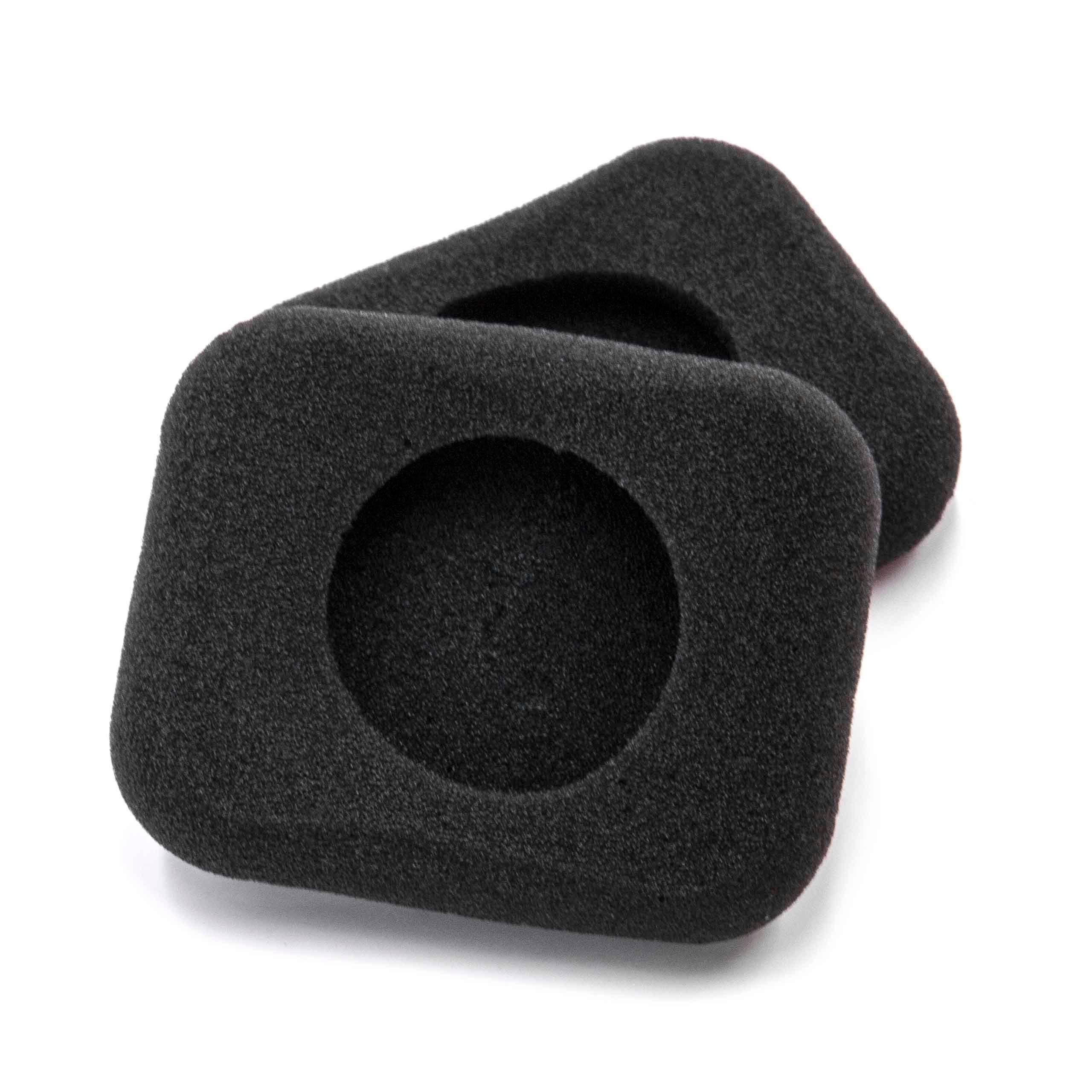 vhbw 2x Ohrpolster kompatibel mit Bang & Olufsen Form 2 | 2i Kopfhörer Headset, Schaumstoff Schwarz-1