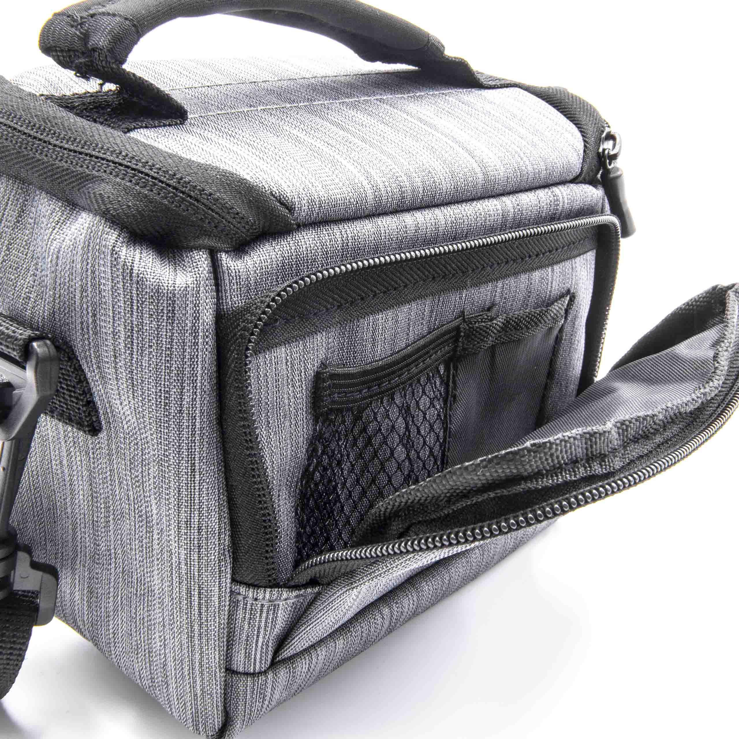 vhbw Foto-Tasche grau kompatibel mit Kamera Samsung WB1100F | Polyester-2