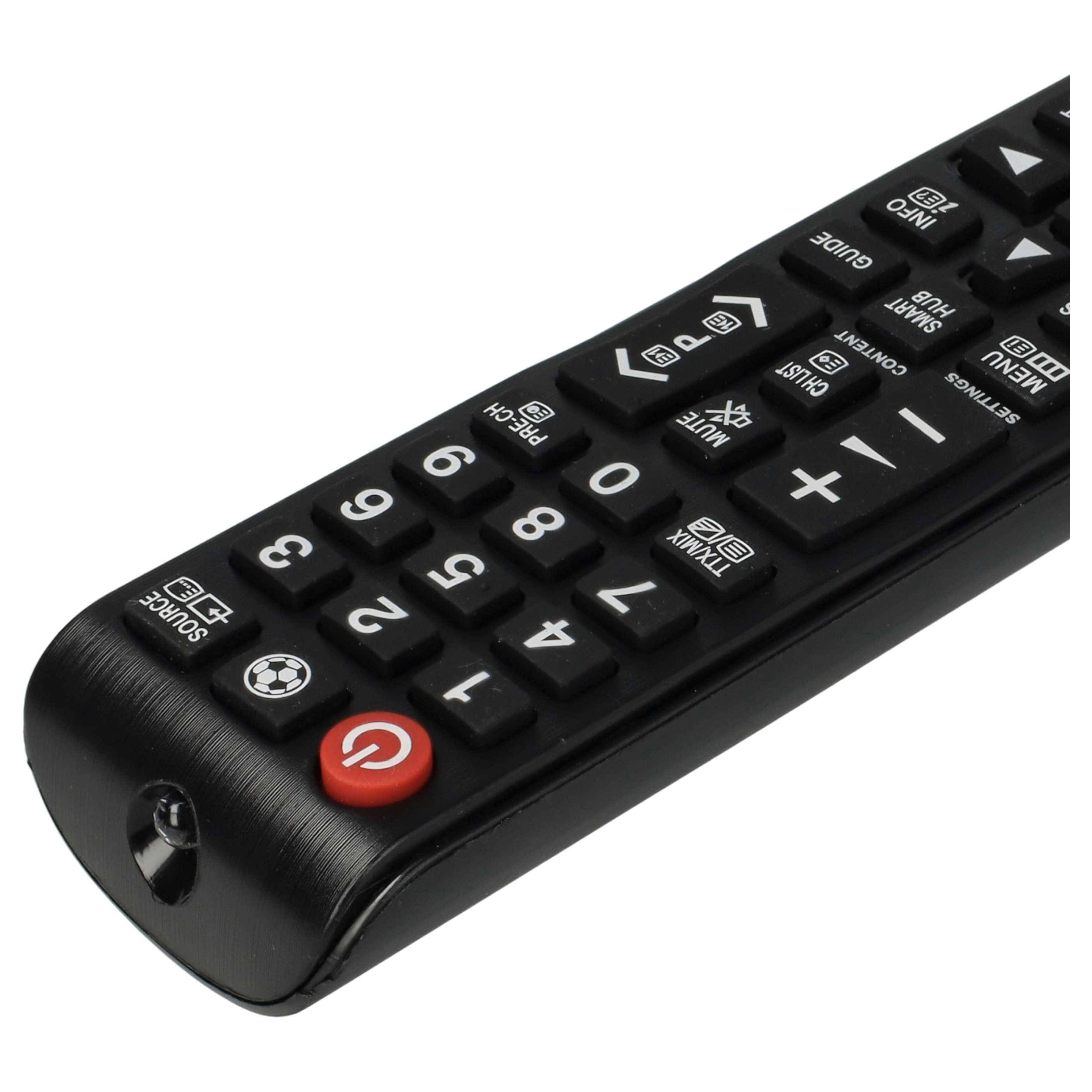 vhbw Fernbedienung kompatibel mit Samsung UE32H5000AW | UE32H5030AW, UE39F5000AW, UE40F6400, UE40F6470 Fernseher, TV --4