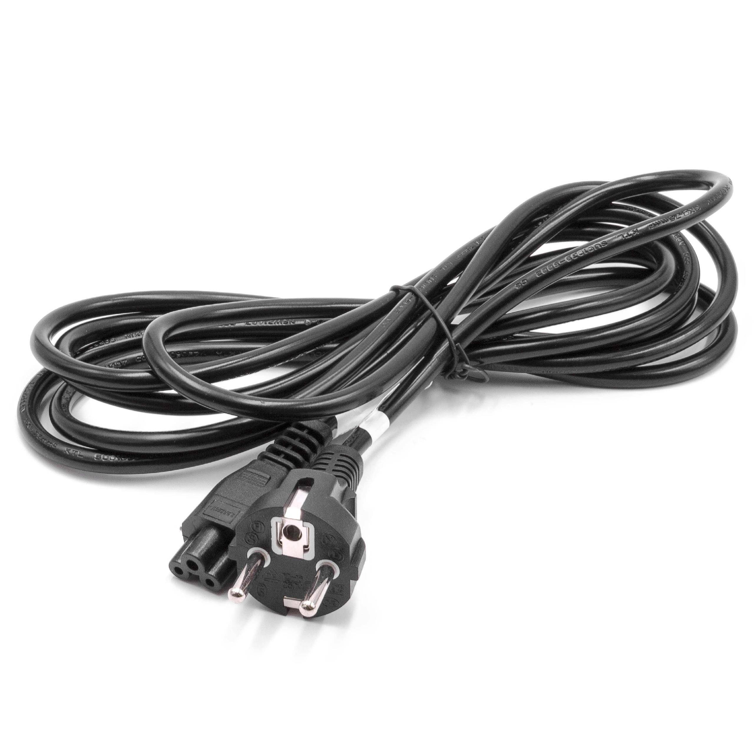 vhbw Netzkabel Schutzkontaktstecker für Kaltgeräte z.B. PC Monitor Computer Drucker Saugroboter - C5 Micky Mouse-0