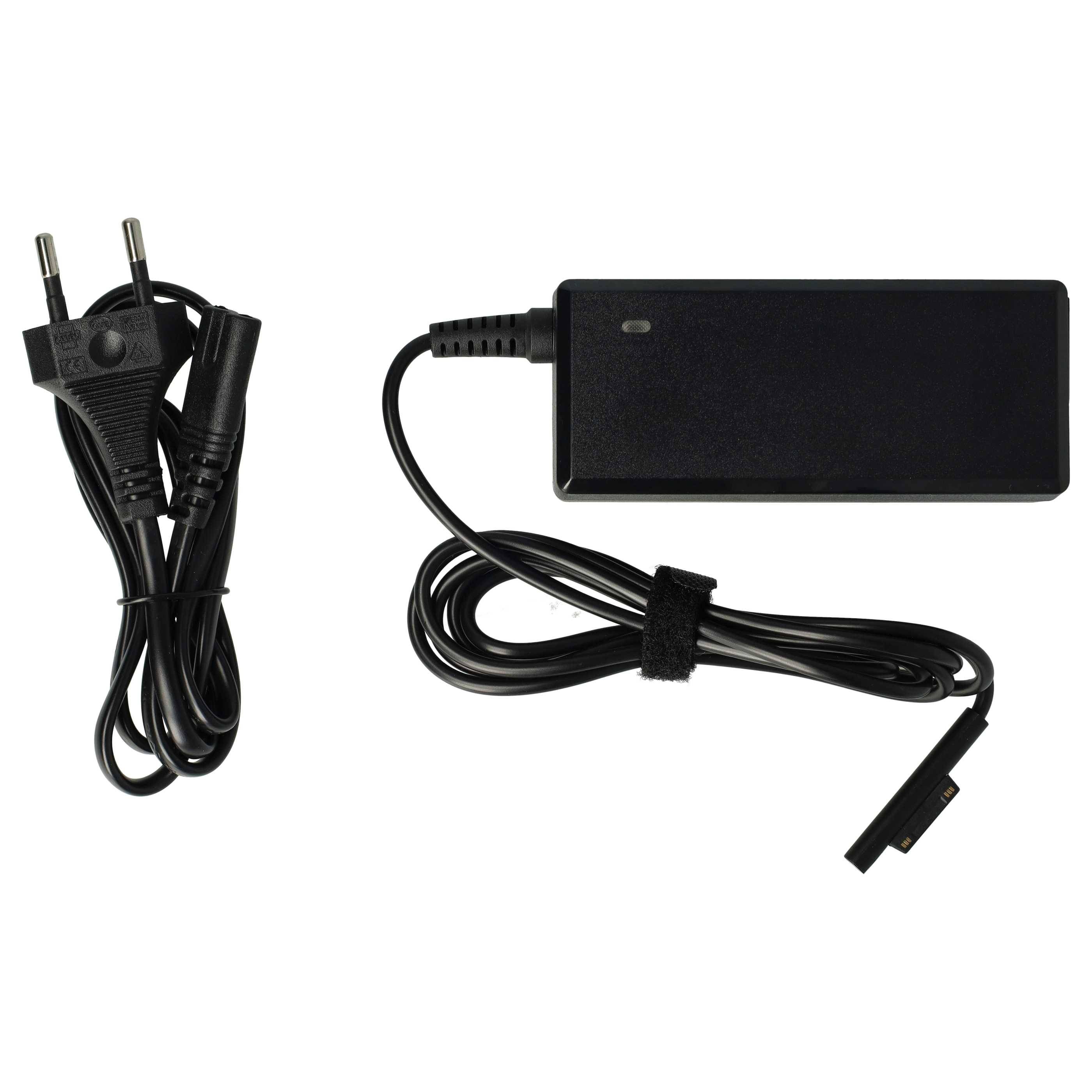 vhbw 220V Netzteil Ladegerät (15 V / 2,58 A) kompatibel mit Microsoft Pro 4 | Pro 2017, Laptop Studio Notebook, Laptop-1