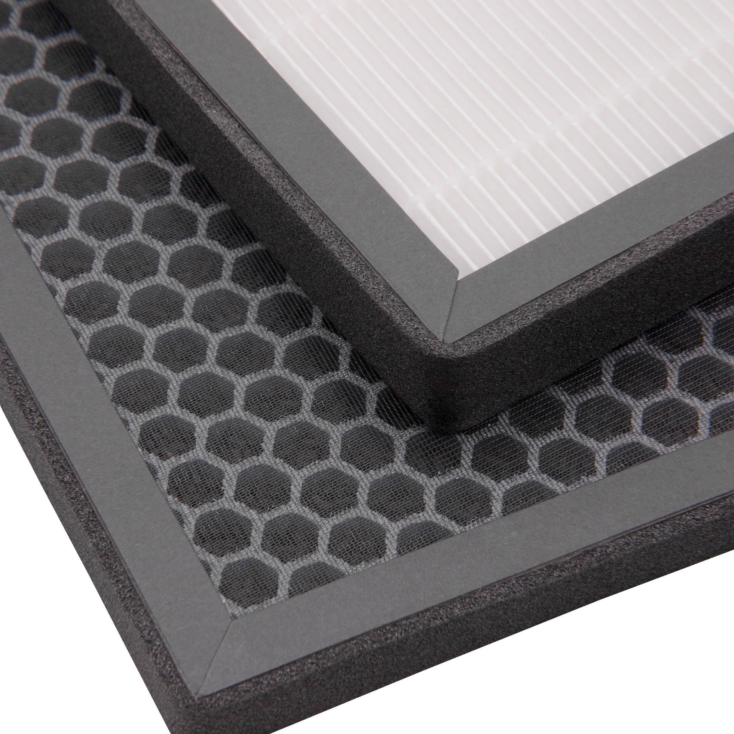 vhbw Filterset kompatibel mit Marreal AP3001 | AP3001B Luftreiniger - Ersatz für Marreal AP3001-FS (Aktivkohlefilter +-1