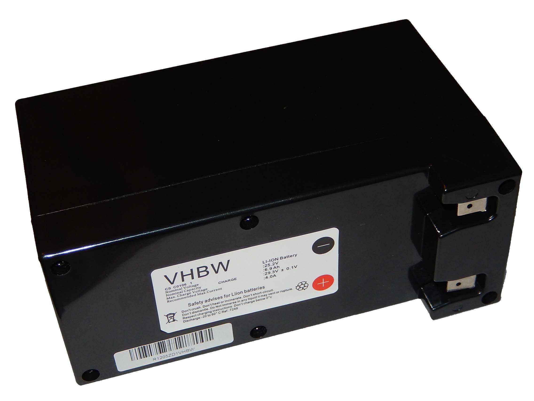 vhbw Akku kompatibel mit Wiper Runner Xe | R Xe, Walker, Runner Xp, Runner Xkh, Runner Xk Rasenroboter (7,5Ah, 25,2V-1