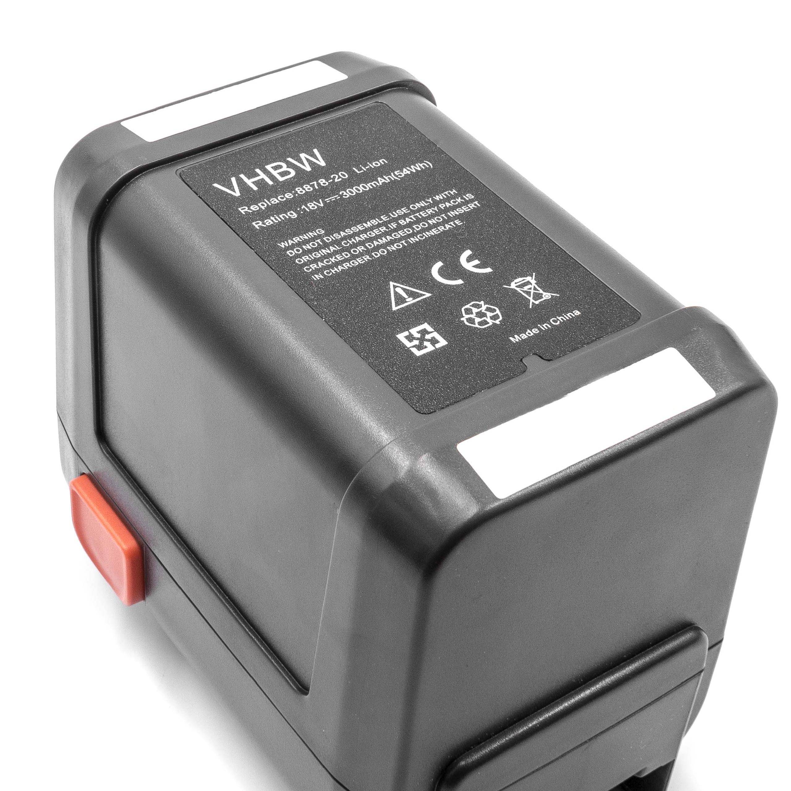vhbw Akku kompatibel mit Gardena HighCut 48-Li (8882-20) | ErgoCut 48-Li (8878-20) Grasschere, Strauchschere (3000mAh-1