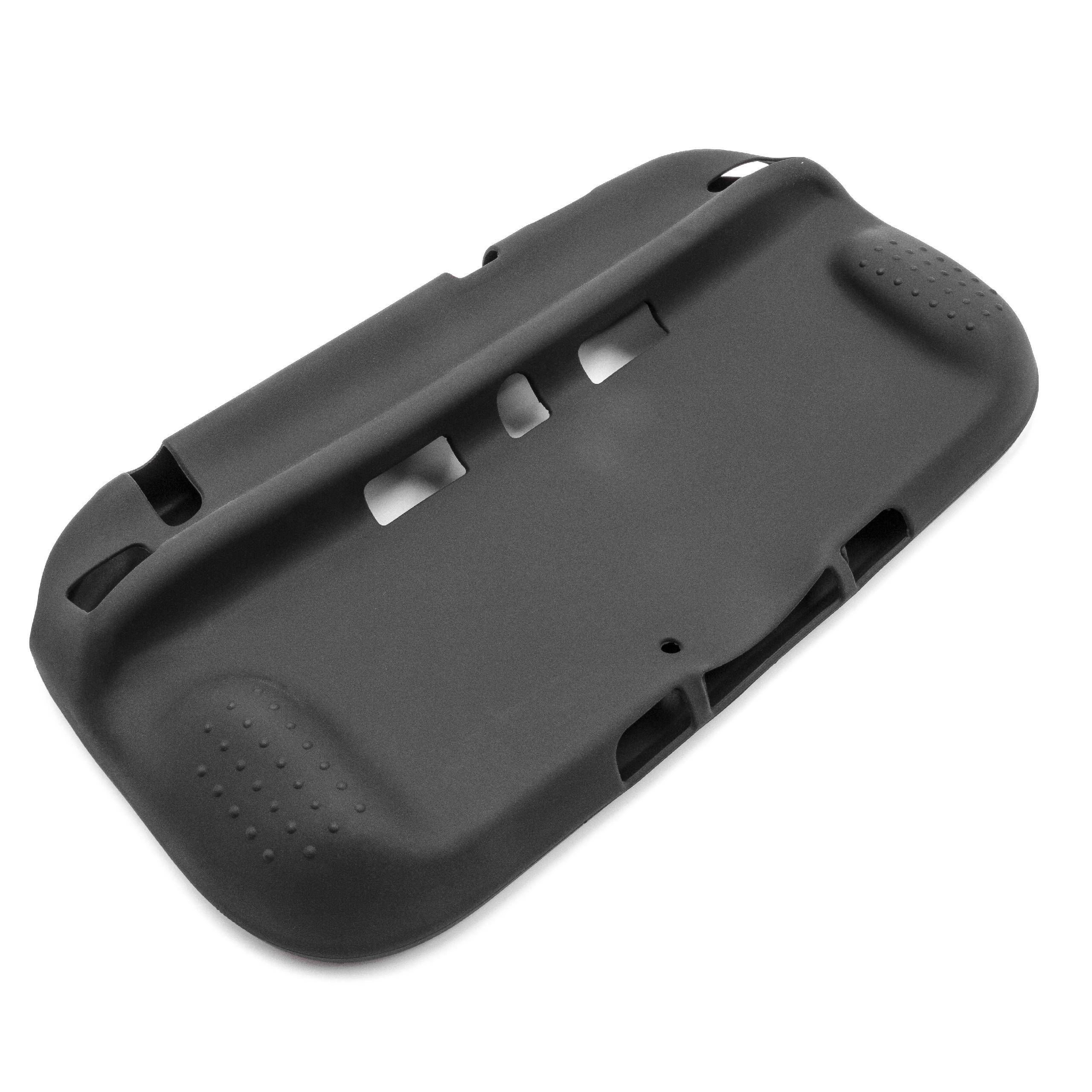 vhbw Hülle Case kompatibel mit Nintendo Wii U Gamepad Spielkonsole | Controller - Silikon Schwarz-1