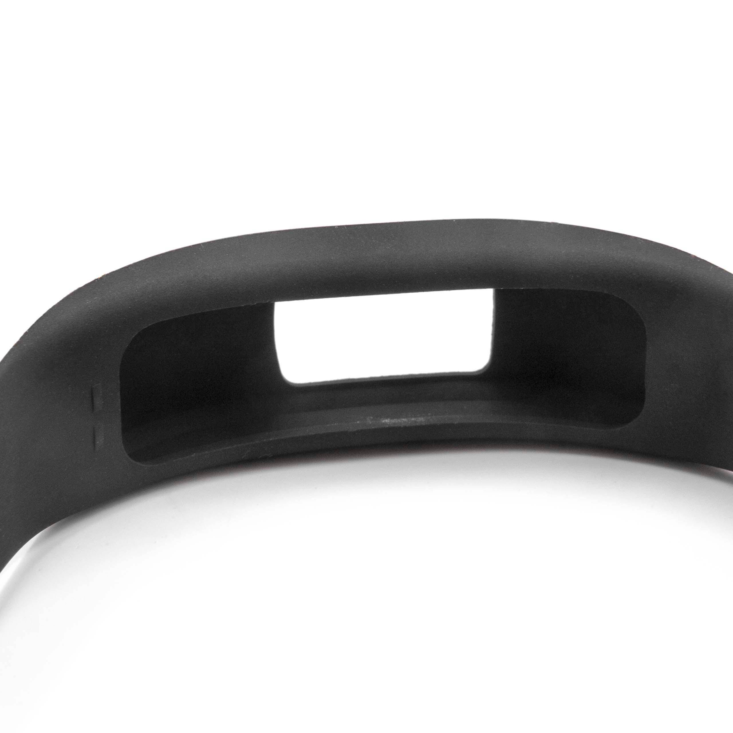 vhbw Ersatz Armband kompatibel mit Garmin Vivofit 4 Fitnessuhr | Smartwatch - 23 cm Silikon schwarz-1