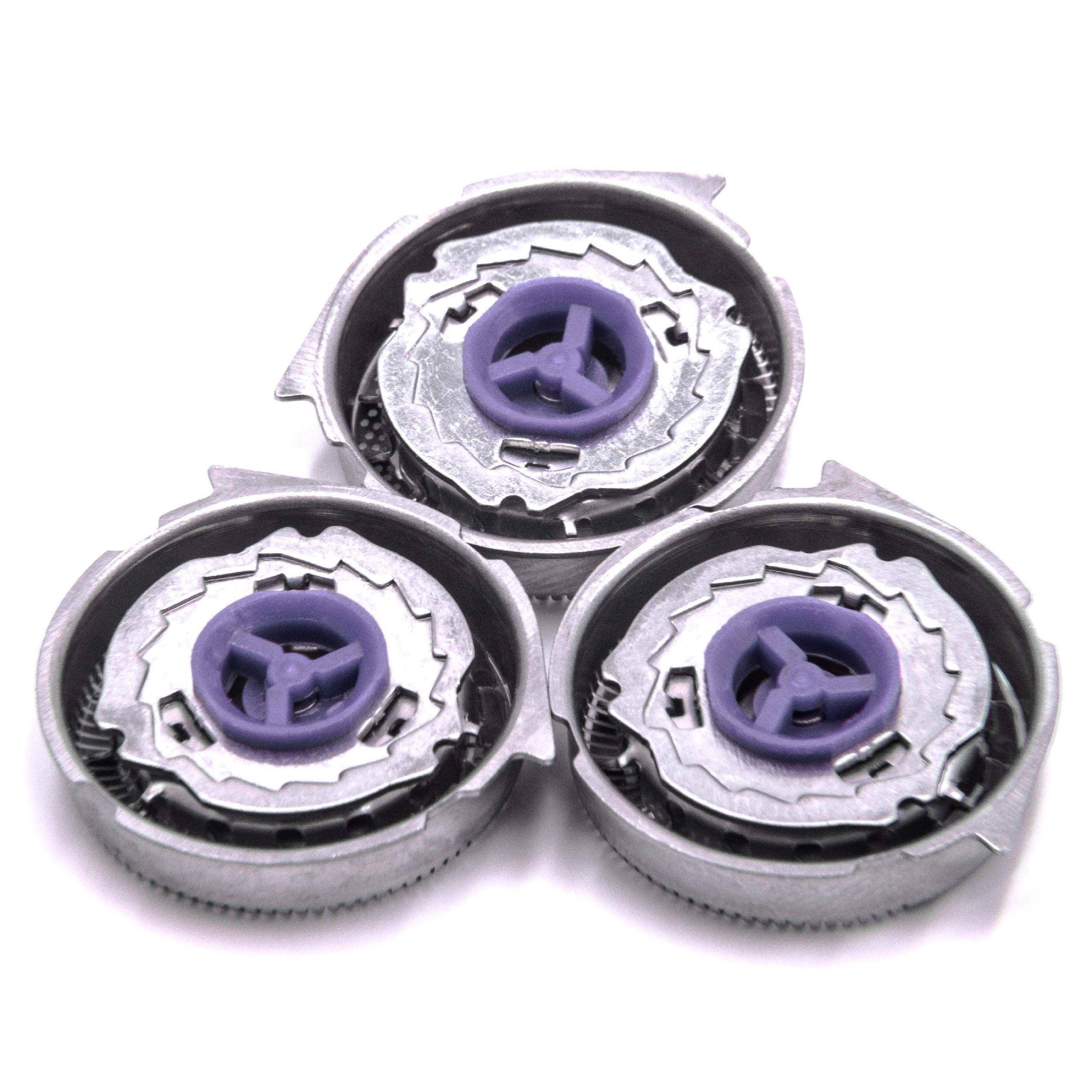 vhbw 3x Ersatz-Scherköpfe kompatibel mit Philips HQ821 | HQ851, HQ853, HQ902, HQ801, HQ912, HQ904, HQ906 Elektrorasierer-1