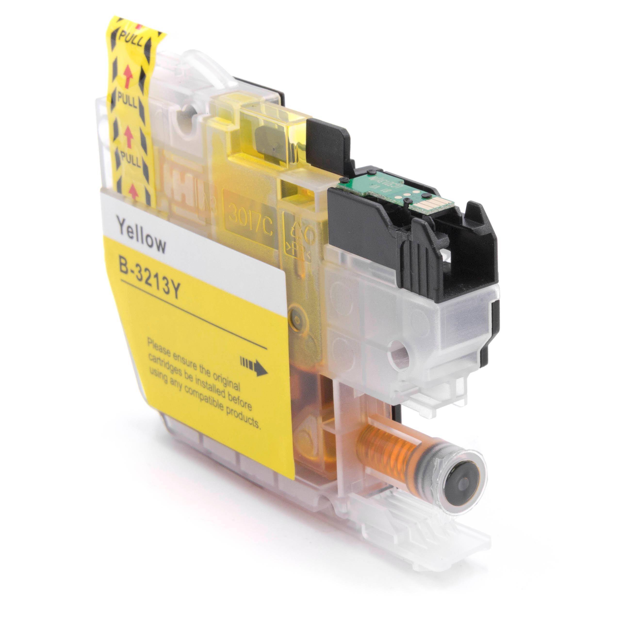 vhbw Tintenpatrone Gelb als Ersatz für Brother LC3213Y | LC-3213Y (kompatibel, 7ml + Chip)-1