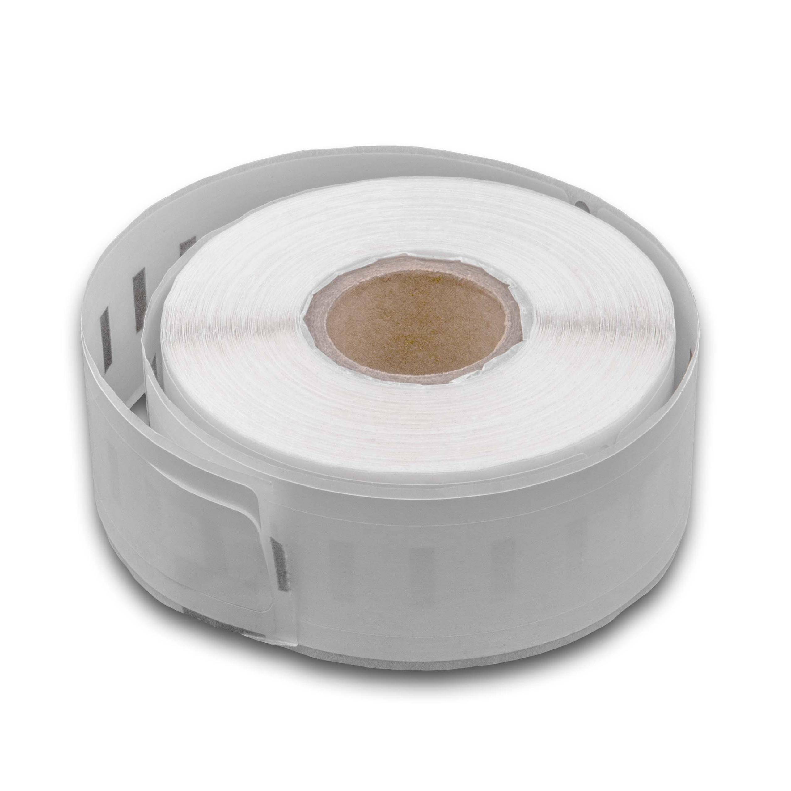 vhbw 5x Etiketten-Rolle 19mm x 147mm (150 Etiketten) Ersatz für Dymo 99016-1 für Etiketten-Drucker-1