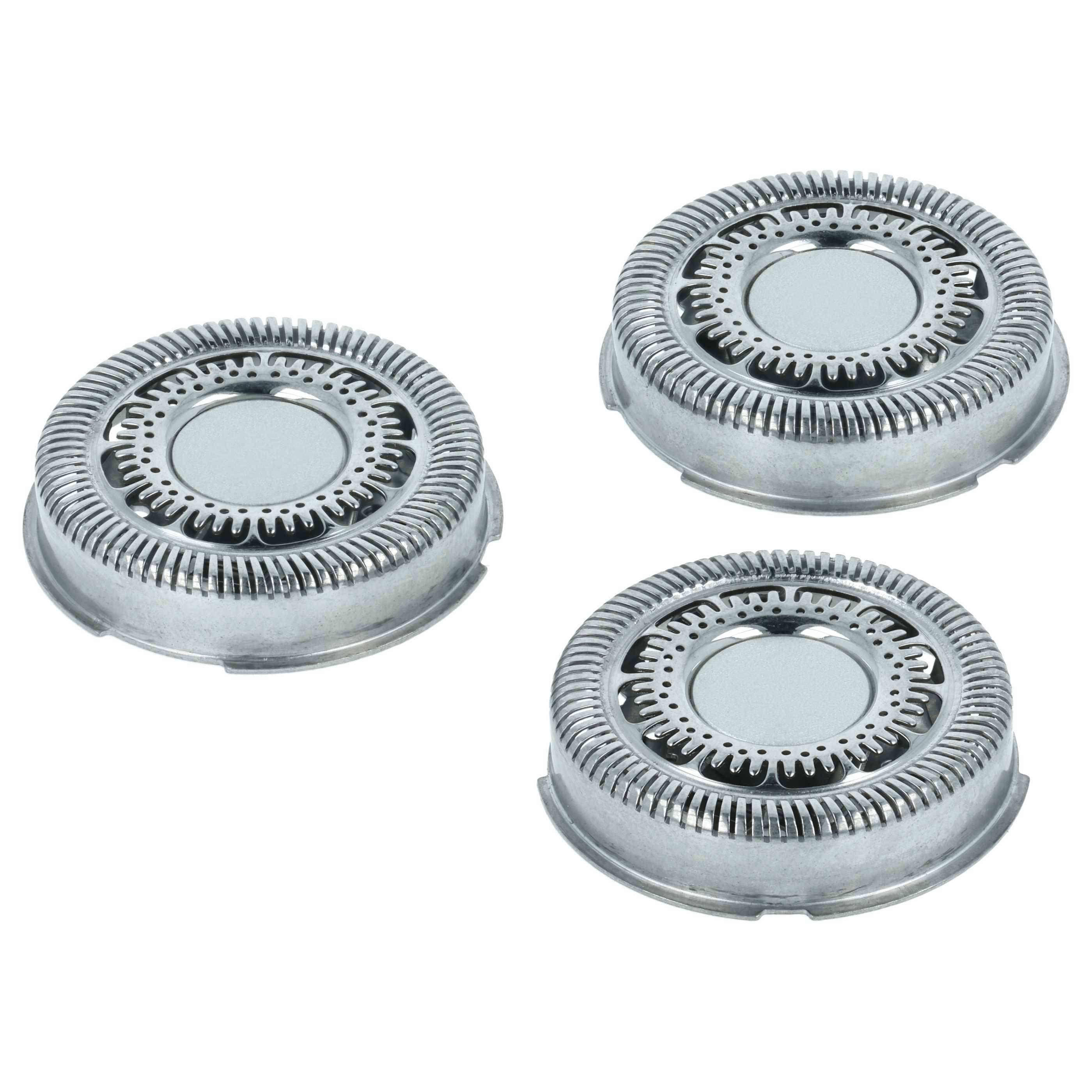 vhbw 3x Ersatz-Scherköpfe kompatibel mit Philips S7730 | S7780, S7xxx, Shaver series 7000 Elektrorasierer, Silber-0