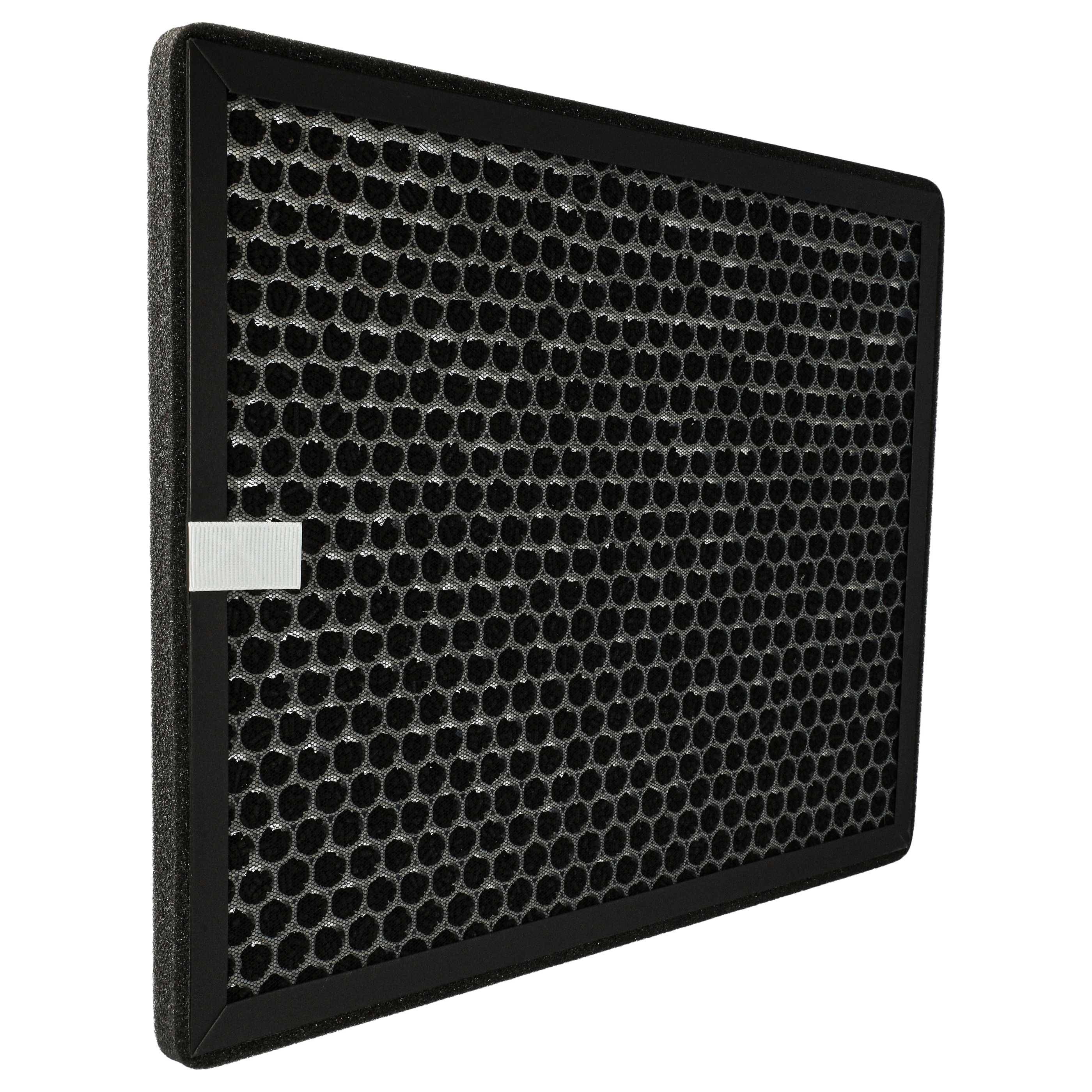 vhbw 1x Aktivkohlefilter Ersatz für Philips FY2420/30 für Luftreiniger | Luftfilter Schwarz-2