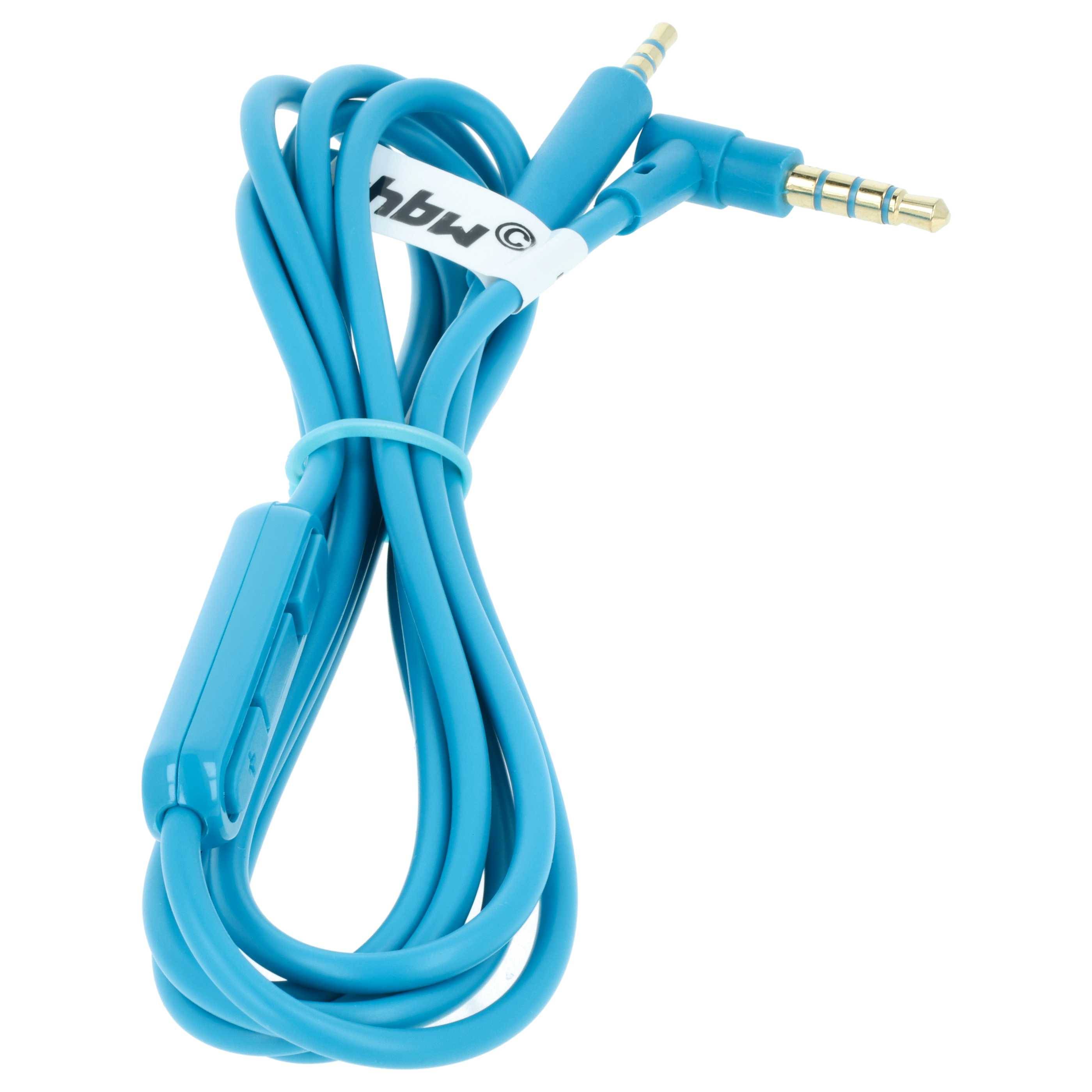 vhbw Audio AUX Kabel kompatibel mit Bose QuietComfort QC35-2 Kopfhörer | Audiokabel 3,5 mm Klinkenstecker, Mikrofon-2