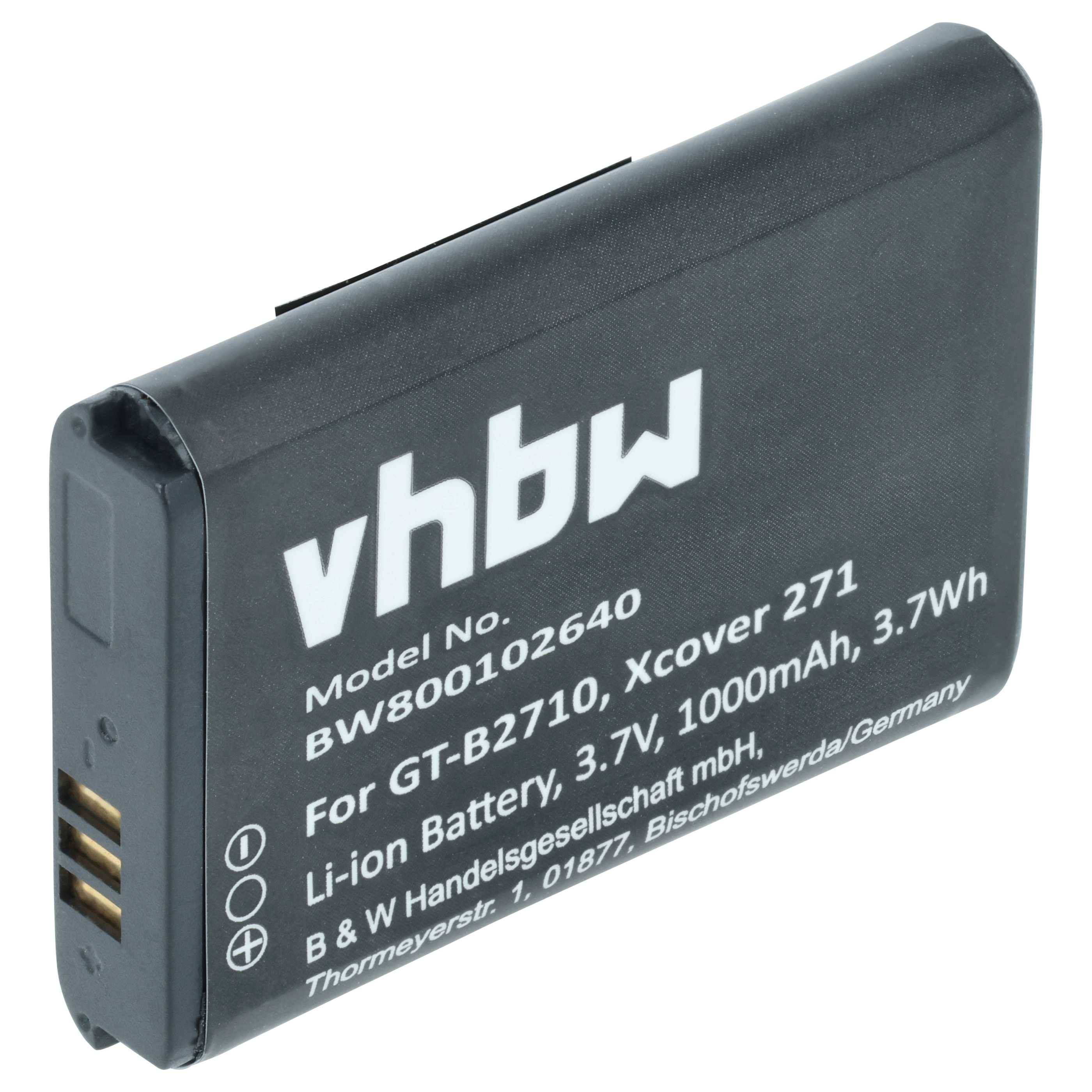 vhbw Akku Ersatz für Samsung AB803446BU | für Handy Smartphone Telefon (1000 mAh, 3,7 V, Li-Ion)-0