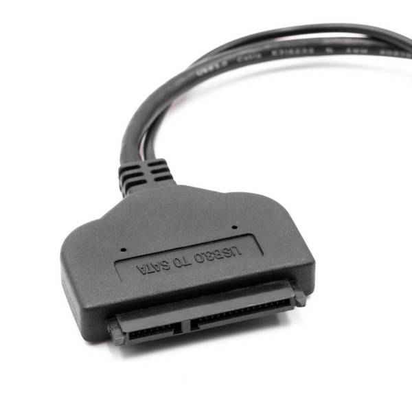 vhbw SATA III zu USB 3.0 Adapter | Anschlusskabel für 2'5" HDD, SSD Festplatten - Festplattenkabel, Plug & Play Fähig