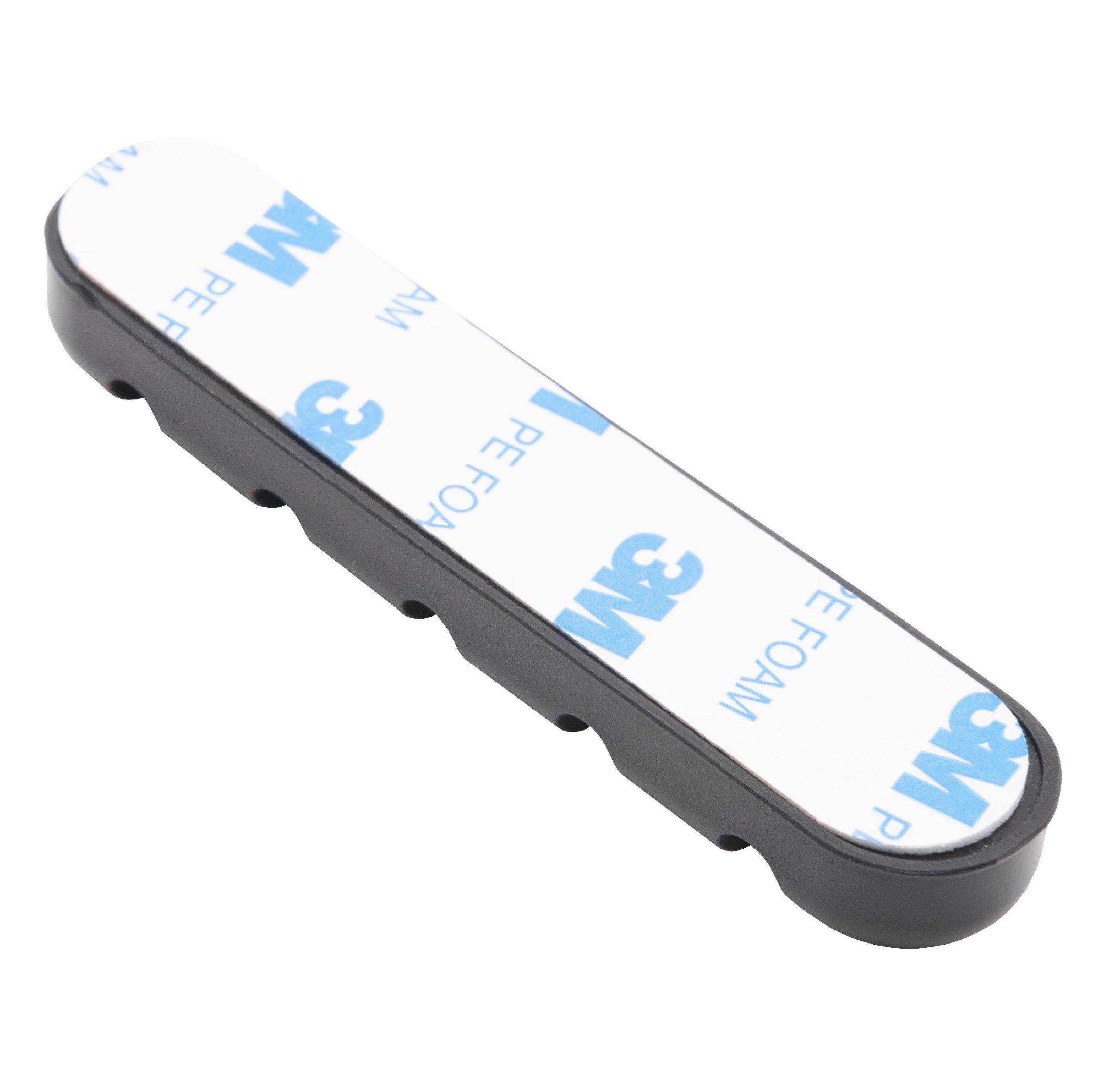 vhbw Kabel-Organizer für Stromkabel, USB-Kabel, Audio-Kabel - Kabelhalter mit 5 Steckplätzen Schwarz-0