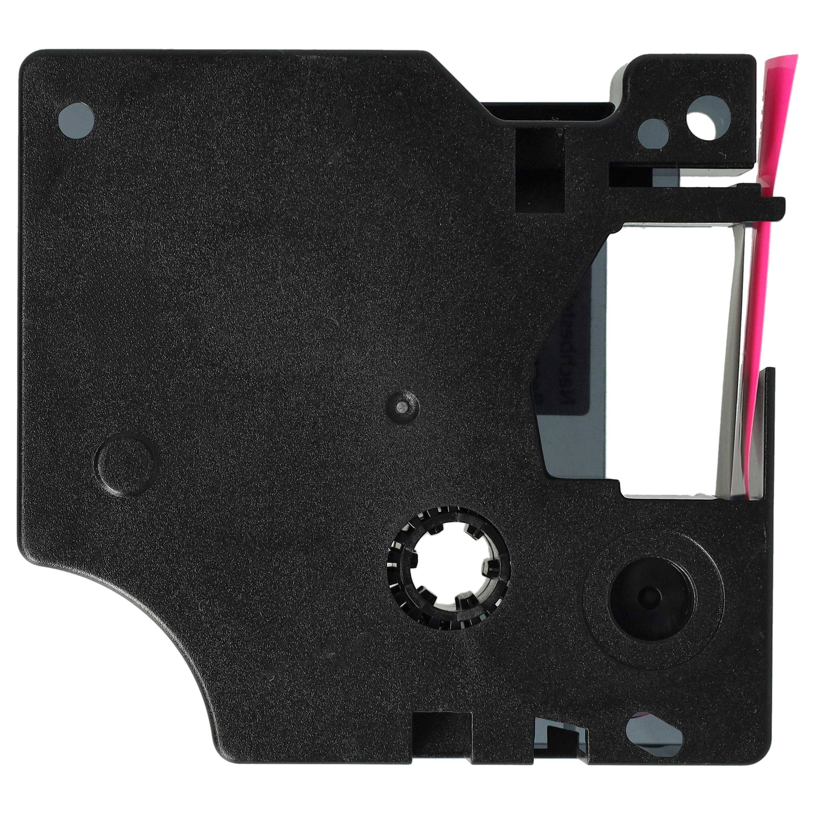 vhbw Schriftband-Kassette Ersatz für Dymo D1 | 1933238-1 für Etiketten-Drucker 3m x 12mm Schwarz auf Leucht-Pink-2