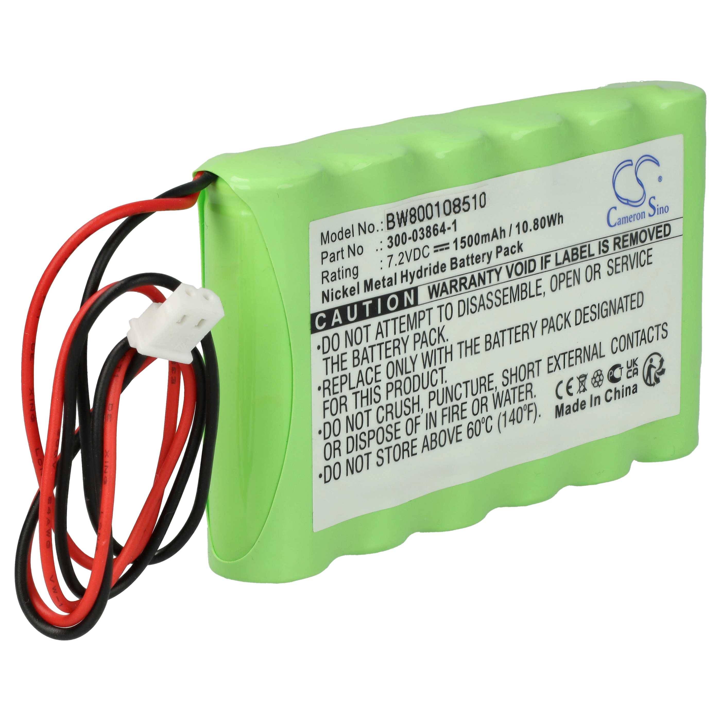 vhbw Akku kompatibel mit ADI LYNX ALARM PANEL | WALYNX-RCHB-SC Mobilcomputer PDA Scanner (1500 mAh, 7,2 V, NiMH)-0