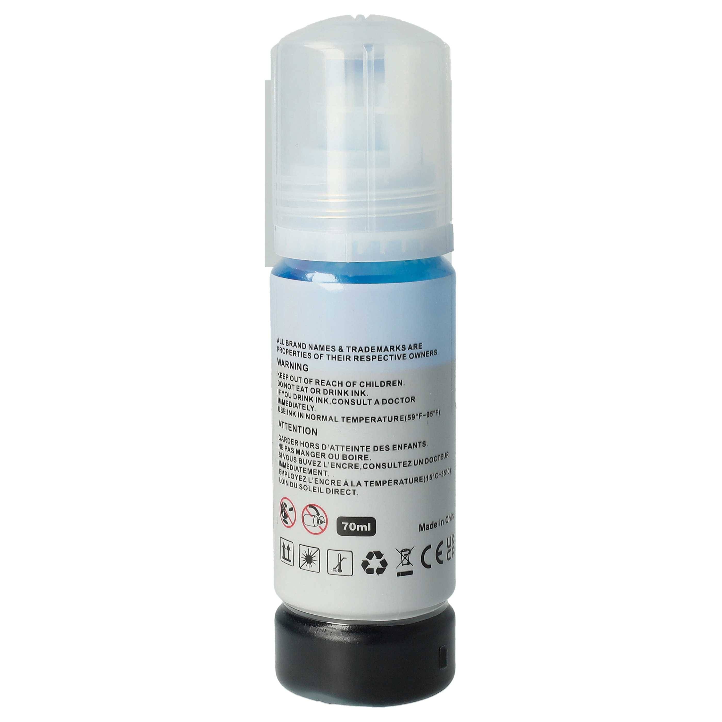 vhbw Nachfülltinte kompatibel mit Epson ET-2700 | ET-2714, ET-2750, ET-2715, ET-3700, ET-2726 Drucker - Refilltinte Dye-1