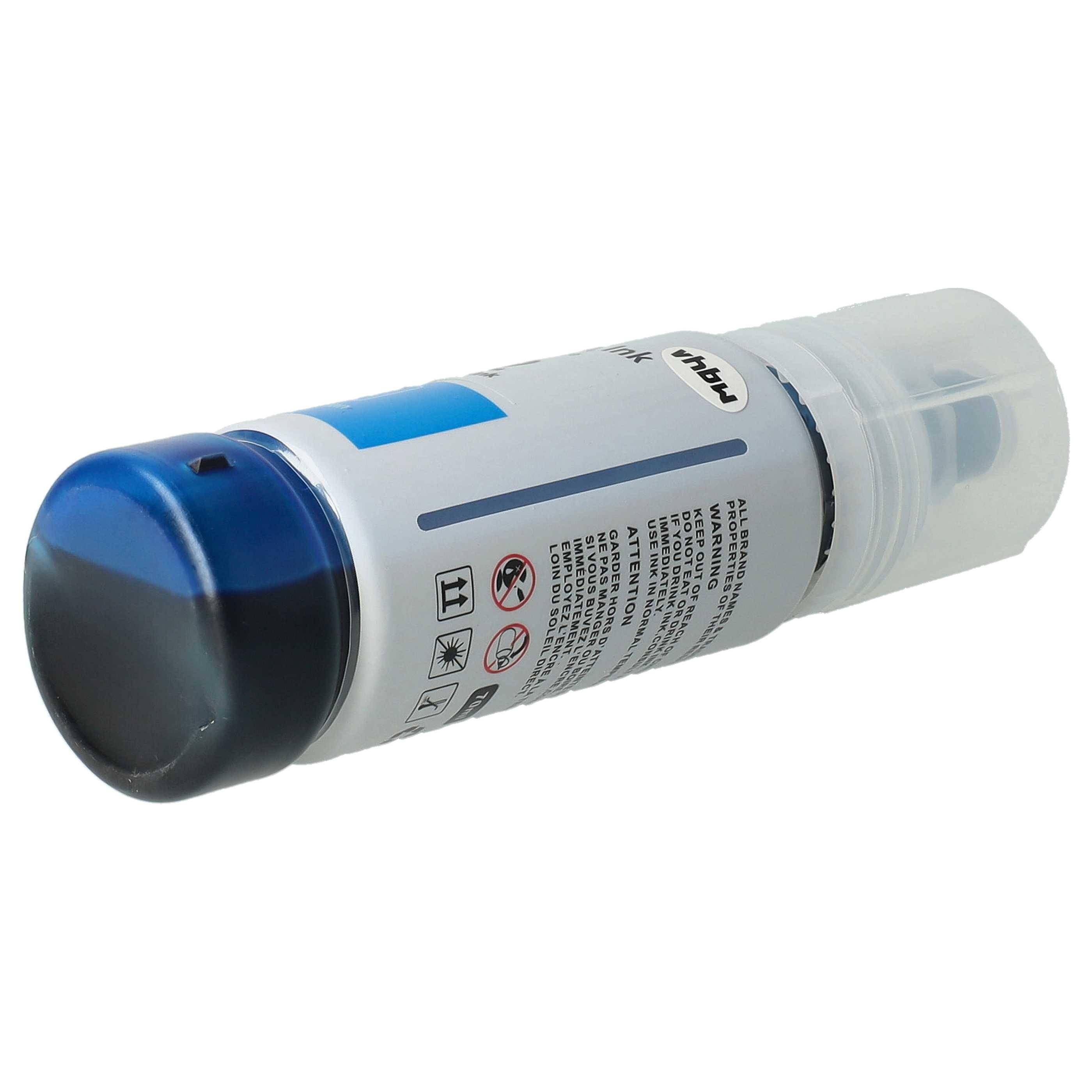 vhbw Nachfülltinte Ersatz für Epson C13T03R240 | 102 cyan für Drucker - Refilltinte Dye Cyan, 70ml-2