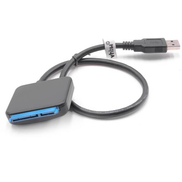 vhbw SATA III zu USB 3.0 Adapter Festplattenkabel kompatibel mit 2.5"5 | 3.5" HDD, SSD Festplatten, Plug & Play fähig