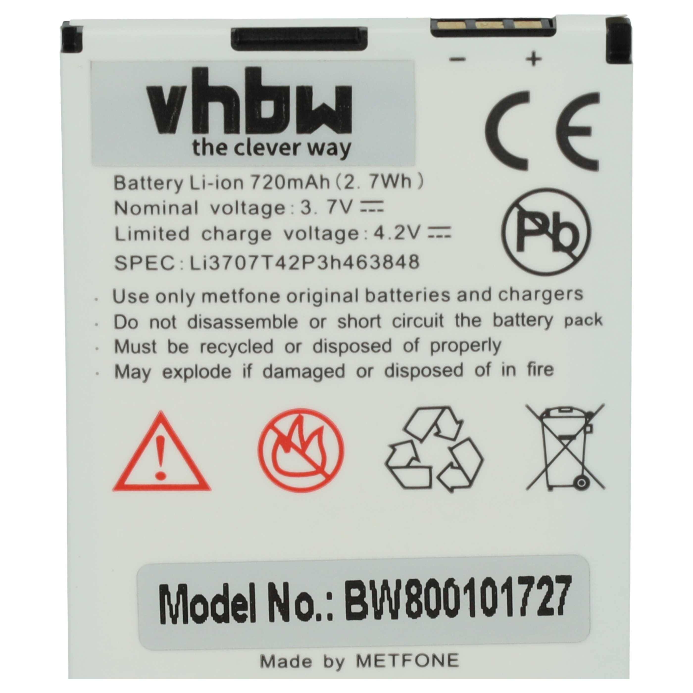 vhbw Akku Ersatz für ZTE Li3707T42P3h463848 | für Handy Smartphone Telefon (600 mAh, 3,7 V, Li-Ion)-3