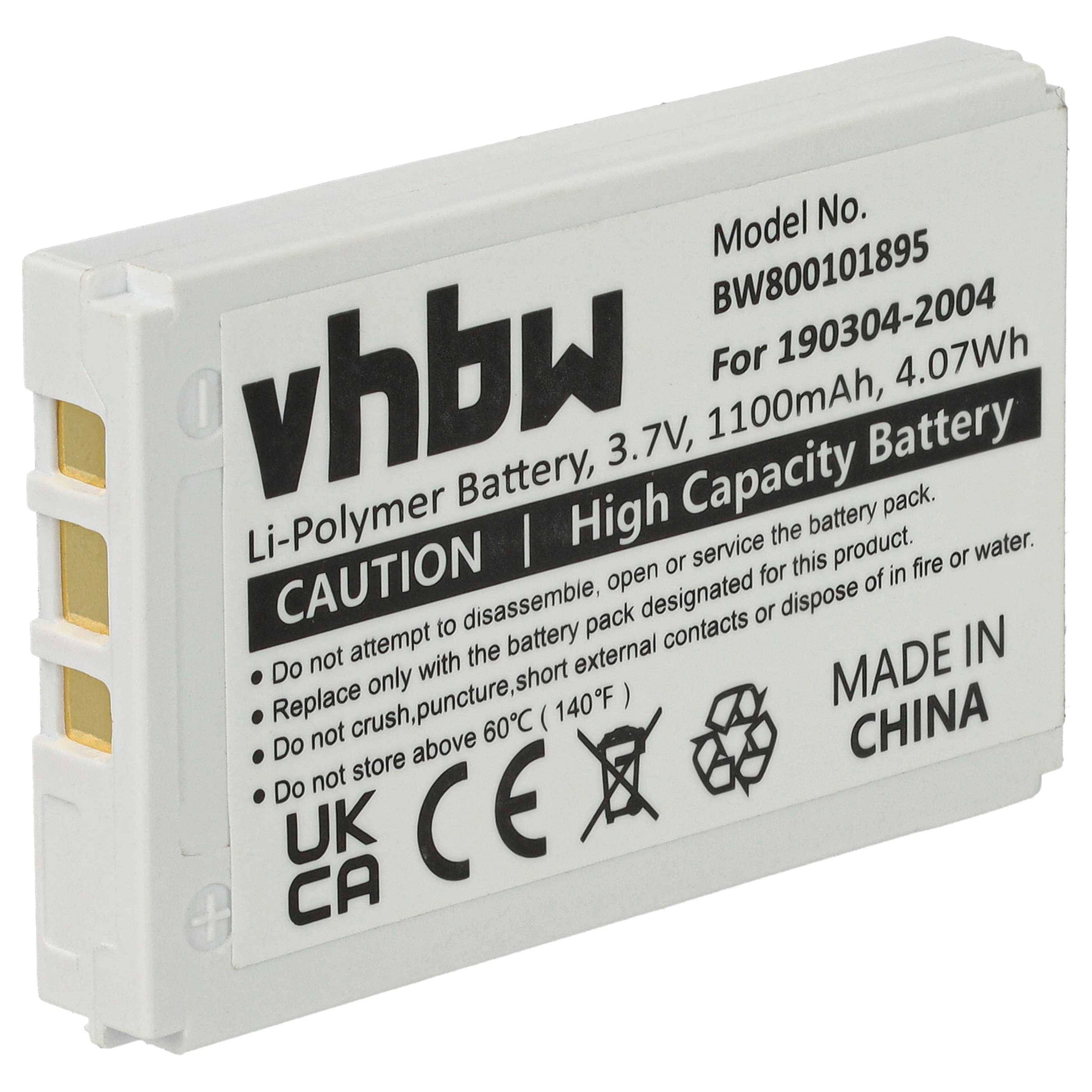 vhbw Akku kompatibel mit Logitech diNovo Mini | Edge, Y-RAY81 kabellose Tastatur (950 mAh, 3,7 V, Li-Ion)-0