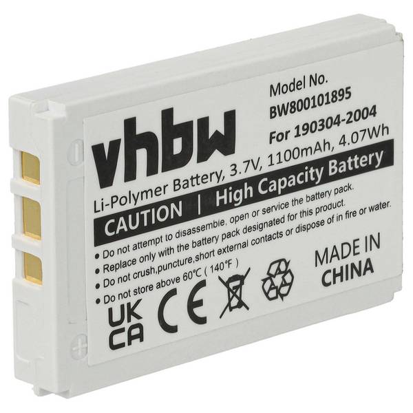 vhbw Akku kompatibel mit Logitech diNovo Mini | Edge, Y-RAY81 kabellose Tastatur (950 mAh, 3,7 V, Li-Ion)